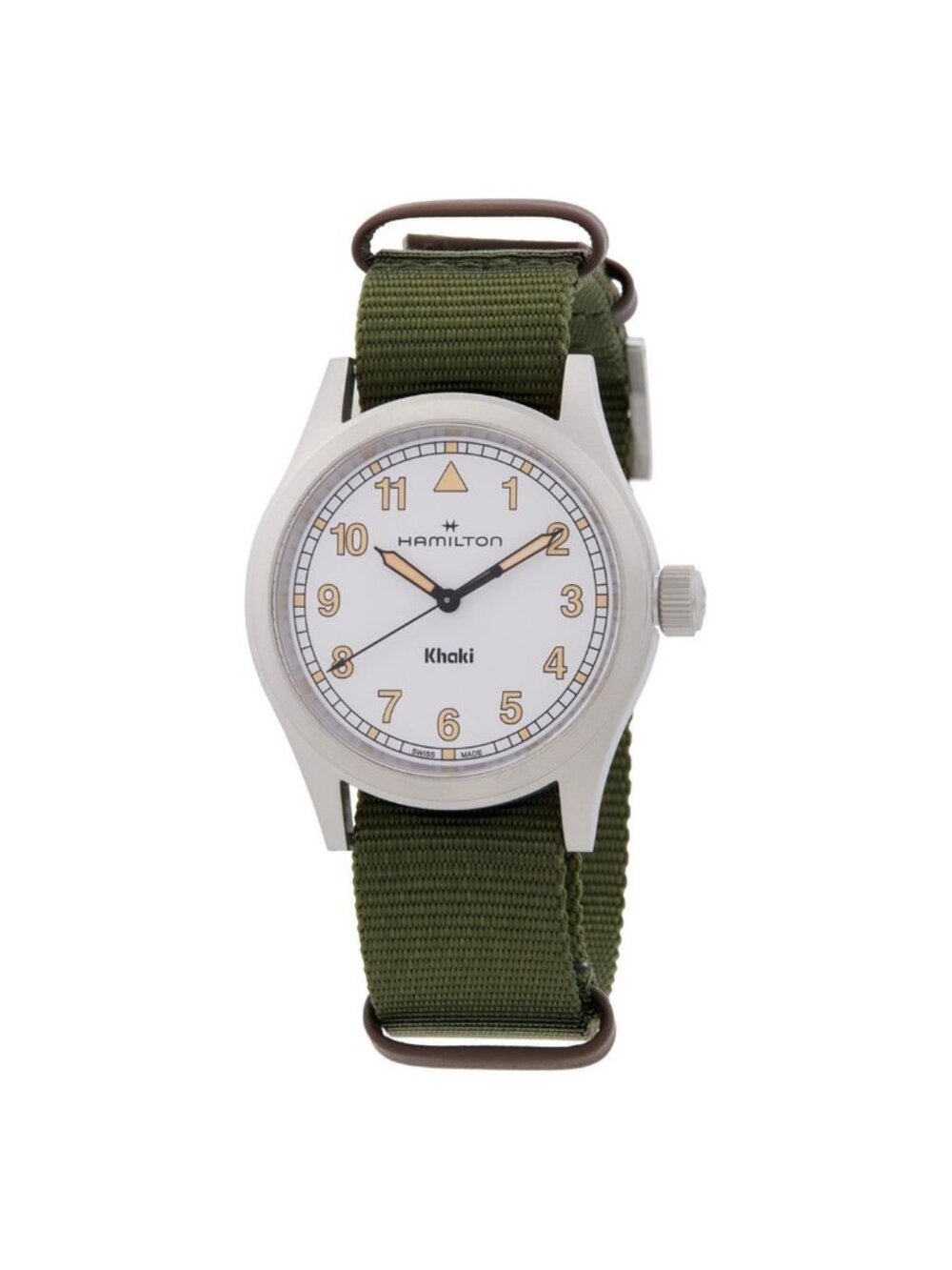 NWT Hamilton Khaki Field Quartz White Dial Watch